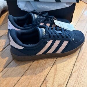 Adidas women’s  Navy and Pink Sneakers